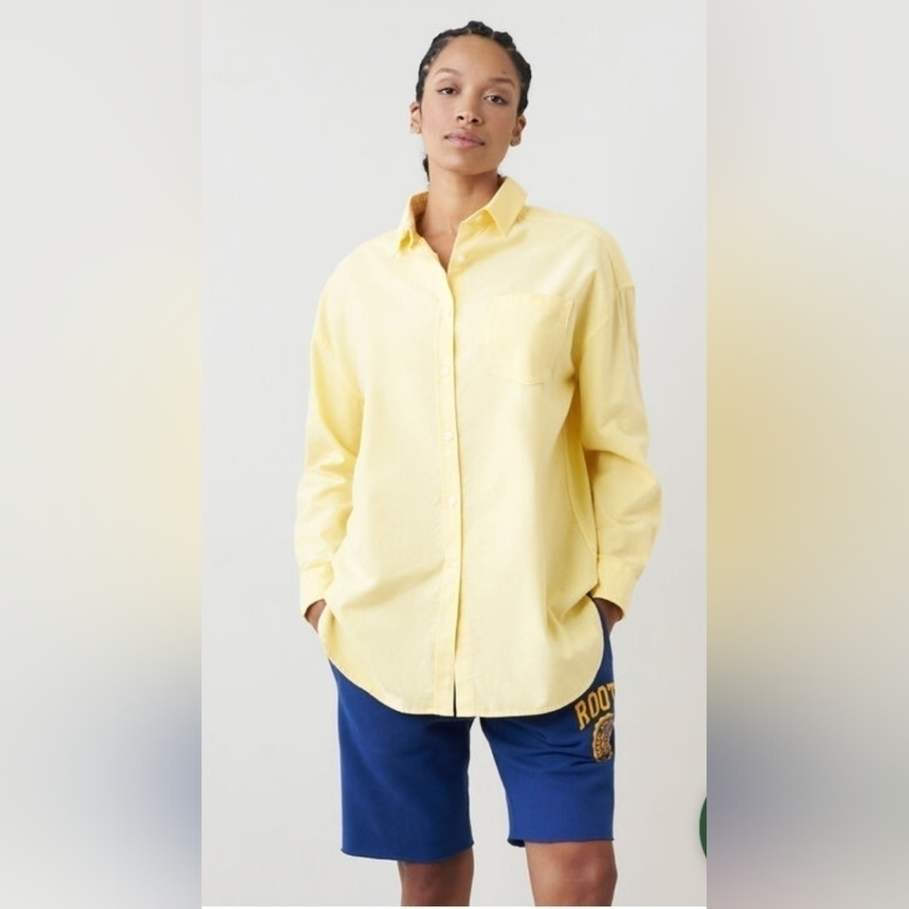 Roots Yellow Button-Down Shirt